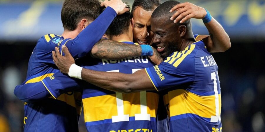 Ángel Romero convirtió un doblete en el triunfo de Boca frente a Central Córdoba