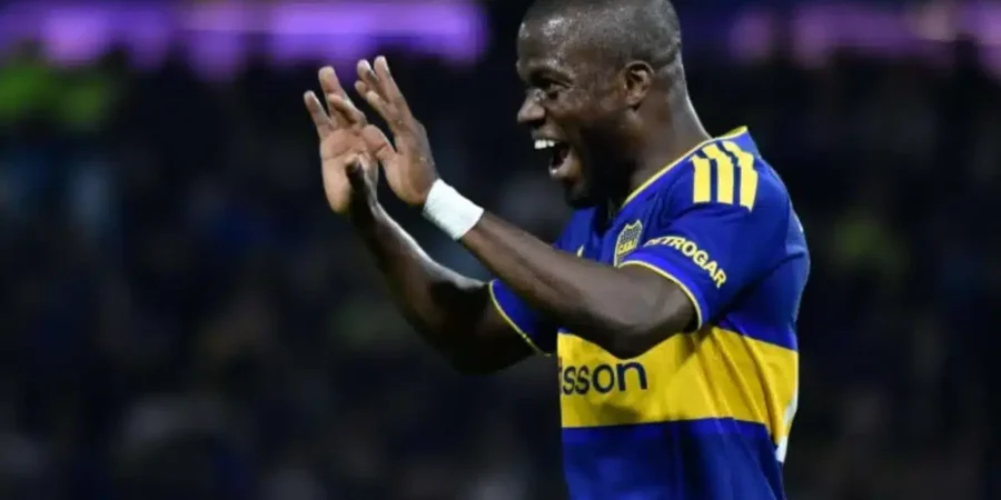 Enner Valencia marcó su primer gol en Boca en el triunfo frente a Central Córdoba