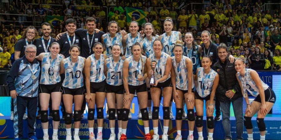 Las Panteras obtuvieron el subcampeonato sudamericano de vóley en Brasil