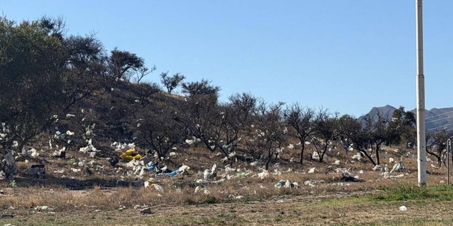 Vecinos denuncian el uso de la plaza San Luis Rey como depósito transitorio de basura y escombros